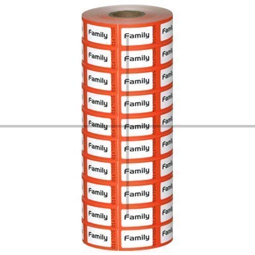 Preisvergleich Produktbild Rolle Tickets, Familie (10Pack)