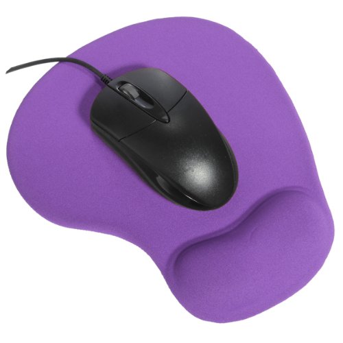 Mauspad mit Silikon Gel Handauflage Mouse Pad ergonomisches für Maus PC Lila - 2