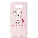 Produktbild Nancen LG G5 / H868 (5,3 Zoll) Hardcase Gefrostet Kunst Handyhülle Anti-rutsch Licht Dünn Etui Backcover Schutzhülle Gemalt Reliefmuster Ultra Klar Netter Rosa Bär Case
