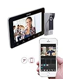 Portier vidéophone 2 fils + Ecran noir Option internet