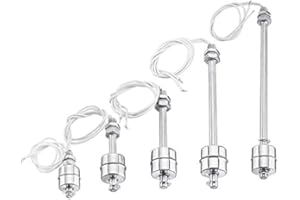 TuToy Tanque De Flujo De Agua De Acero Inoxidable Interruptor De Flotador Vertical Regulador De Nivel De Sensor De Líquido (400mm)