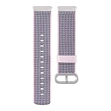 Armband, Uhrenarmband, Ohwens 7 Farben Uhrarmband, Uhr Ersatzarmband 20mm Fashion Style Diverse Bands Nylon Ersatband Einstellbar Dauerhaft Edelstahl Schnalle Metall Schließe (Blau, Gelb, Schwarz)