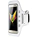 Produktbild LED-Licht Sport Armband Tasche Hülle Case Bag Joggen Samsung Galaxy S7 Edge Weiß