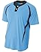 Produktbild A4 Jungen nb4229 nb4229-lbb 2 Tasten Color Block Henley Sportswear, Lieutenant blau/BLK, S