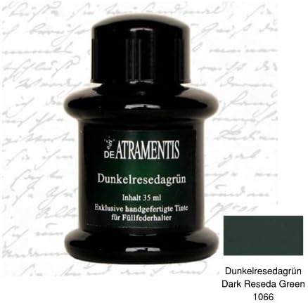 Dark Reseda Green Premium Bottled Fountain Pen Ink by De Atramentis by De Atramentis