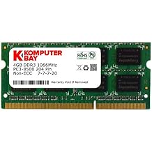 Komputerbay KB_4GBDDR3_HYNIX_HS_SO1066_1 - Módulo de memoria SO-DIMM (204 pines) DDR3 de 4GB, hecho con semiconductores Hynix, 1066 MHz, PC3 8500, con disipador de calor para enfriamiento adicional (7-7-7-20)