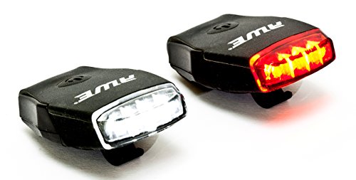 AWE® AWEMicro™ Wiederaufladbare Silikon USB 2.0 4 LEDs Lichts 50 Lumen Schwarz