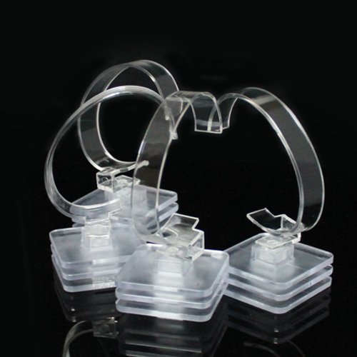 Acryl Uhrenständer Uhrenhalter Uhrenträger drehbar Erweiterung möglich transparent - 3