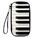 Produktbild WeoHau Drucken Sie Mode 3D Polyester Passport Travel Visa Bag Wallet Card Pack Piano-Taste