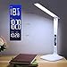 Produktbild Wilktop LED Schreibtischlampe, Dimmbare LED Tischlampe mit Dreifarbige (kalt/warm/neutralweiß) und 5 Helligkeitsstufen LCD Display Multifunktional Temperatur, Alarm und Kalenderfunktion