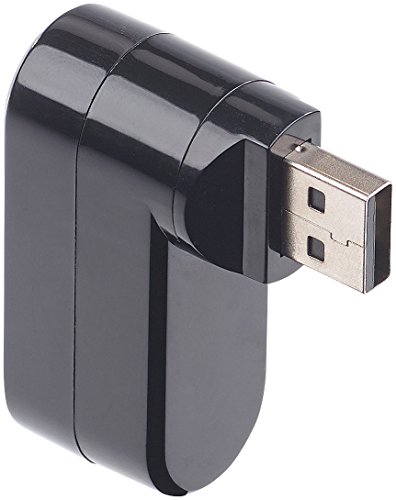 Xystec USB-2.0-Hub mit 3 Ports und microSD-Kartenleser, 180° drehbar - 5
