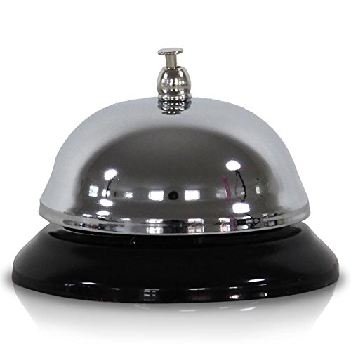 Tischklingel Rezeptionsklingel Hotelklingel 8,5 cm Metall Tischglocke Glocke