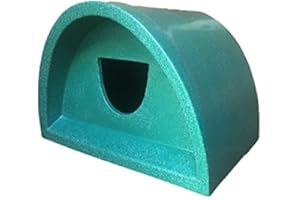 COSY CAGES SALE THIS WEEK -Weatherproof Outdoor cat kennel/shelter in green with round entrance