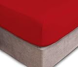 Drap-housse pour matelas jusqu'à 40 cm d'épaisseur - 16 Couleurs disponibles, 50 % coton, 50 % polyester, Silver, Super king