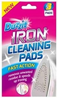 New Duzzit 3 Fast Action Iron Cleaning Pads Removes Residue &amp; Speed Up Ironing