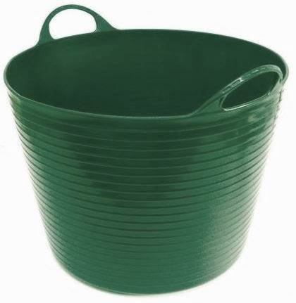 Mehrzweckkorb für 28 Liter mit Füllstandsanzeige, flexibel und strapazierfähig – Farbe: Grün - 2