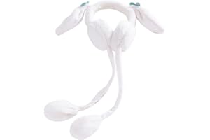 Balakaka Paraorecchie Inverno Bambini, Carino Caldo Fascia Capelli Peluche con Orecchie Mobili 3D, Morbido Paraorecchie Antivento per Scuola Sci Regalo di Natale per Bambino Bambina Ragazze 3-12 anni