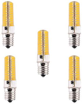 E17 Led Bulbs Microwave Oven Dimmable Light 5W 80 SMD 5730 300-350 LM Warm White / Cool White LED Corn Bulbs AC 110V / AC 220V 5pcs ( Light Source Color : Cool White , Voltage : 110V )