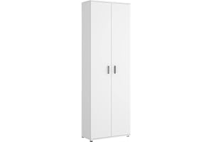 CAESAROO Armadio Multiuso 61x190H cm Adam Bianco opaco con due ante - Bianco