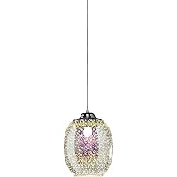 Kare Lámpara Colgante, Transparente, 40 x 40 x 110 cm