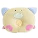 Adorable Soft Newborn Baby Anti-roll Pillow Prevent Flat Head-Lovely Pig,Yellow