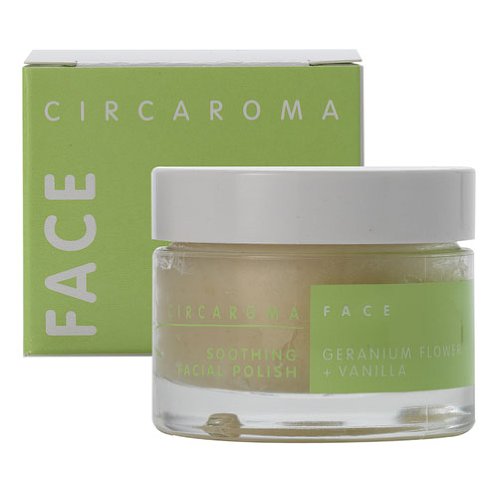 Soothing Facial Polish with Geranium Flower & Vanilla- a natural facial exfoliator for sesitive dry skin- 35g