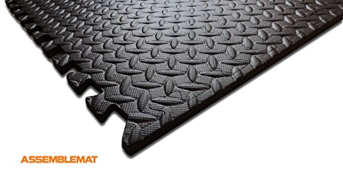 Gymnastikmatten-Set aus EVA-Schaumstoff, Blattwerk-Design, ineinandergreifend, 6 Stück Schutzmatten - 2