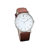 Armbanduhr, rawdah Damen Analog Alloy Quarz Leder Armbanduhr Retro Design BW