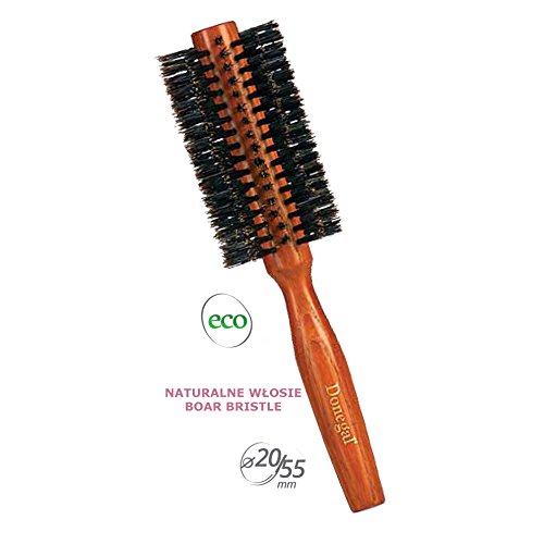 Donegal - Hair Styling ECO Natural Round Hair Brush Curler Brush Boar Bristle 20/55 mm