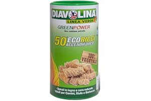 DIAVOLINA ACCENDIFUOCO ECORICCI BARATTTOLO DA 50 SPIRALI