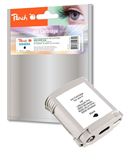 Preisvergleich Produktbild Peach Tintenpatrone schwarz kompatibel zu HP No. 940XL, C4906AE