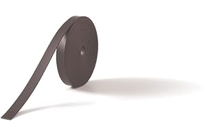 Nobo - Cinta adhesiva magnética (10 mm x 5 m), negro