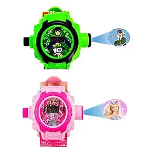Unequetrend Kids Combo of 2 Projector Toy Watch for Boys and Girls - PRO602