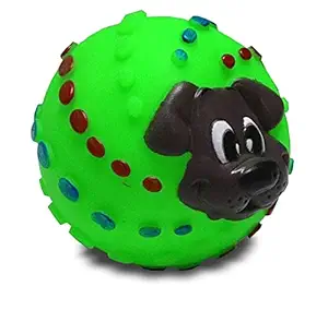 RvPaws Squeaky Ball with Puppy Face in Large (Pack of 2)