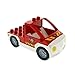 Produktbild Bausteine gebraucht 1 x Lego Duplo Auto Feuerwehr Pickup rot weiss mit Logo Transporter Wagen Truck 6168 47438c04pb01