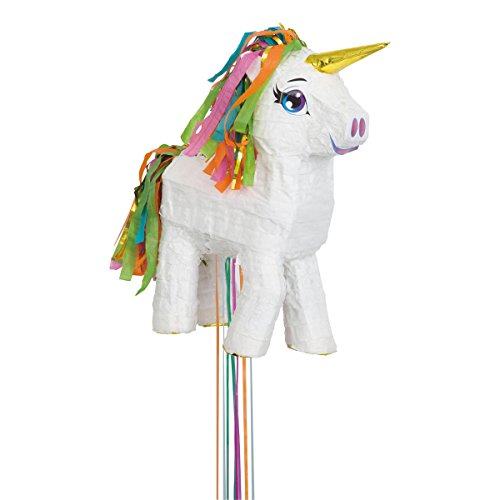 Unique Party Piñata unicornio para tirar Color blanco 65987