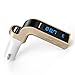 Produktbild owikar Bluetooth FM Transmitter, G7 Wireless Handsfree Autoradio Bluetooth FM SD Transmitter Modulator Auto-Set MP3-Player mit USB Lade-Anschlüsse (Gold)