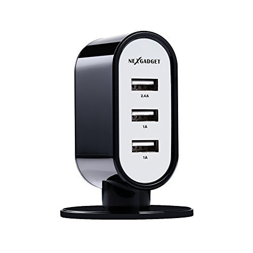 NexGadget USB Ladegerät 3-Port 17W 4.1A Lade Adapter Ladestecker Netzteil mit iSmart Technologie Netzteil für iPhone SE 6S 6PLUS/ iPad/ Andriod/Tablet Samsung Galaxy, HTC, Sony, LG, Nexus,Motorola usw.
