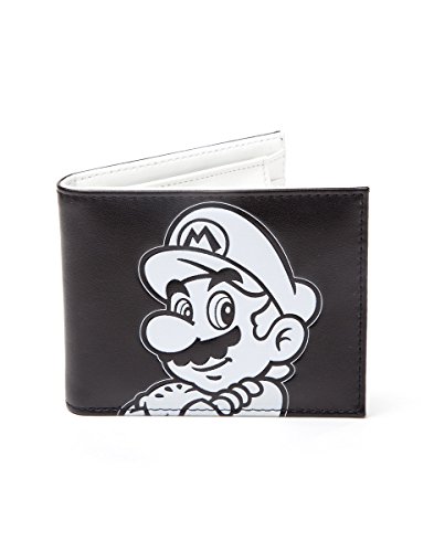 Preisvergleich Produktbild Nintendo Super Mario Geldbörse, Schwarz / weiß