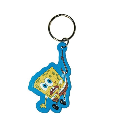 Preisvergleich Produktbild Spongebob Schwammkopf - Schlüsselanhänger Spongebob Hooked (in 5 cm x 8 cm)