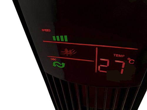 SUNTEC Turmventilator CoolBreeze 12.000 TV [118 cm hoch, 3 Geschwindigkeiten + 2 Windarten, oszillierend, Fernbedienung, 50 Watt] - 3