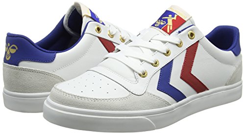 Hummel Sneaker Unisex Erwachsene – STADIL LOW – Freizeitschuh Schwarz & Weiß – Halbschuh Leder / Velour – Klassik Turnschuh – Sneaker Comfort Sohle - 6