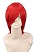 Topcosplay Unisex Universal Short Straight Cosplay Costumes Halloween Party Hair Full Wigs (Red)