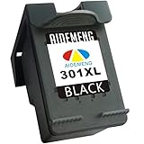 ✅Contenido: Remanufacturado HP 301 XL Cartuchos de tinta. (1xNegro,)