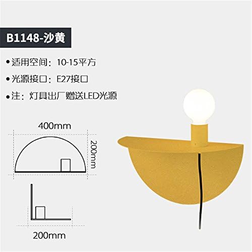 JhyQzyzqj Wall Sconce Wall lights Living room aisle bedroom bedside lamp staircase balcony room outdoor American simple Firewall iron plug-in wall lamp holder