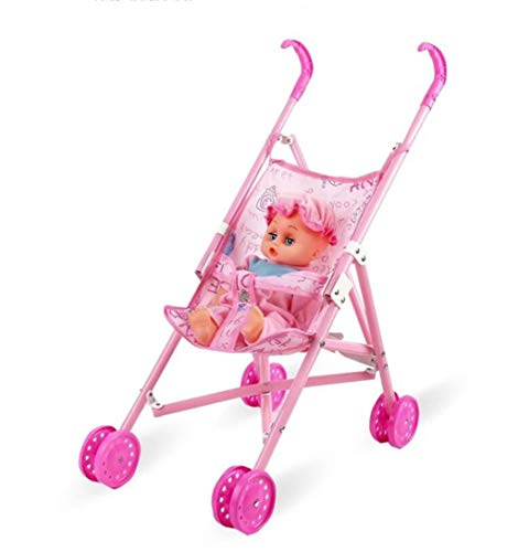 Preisvergleich Produktbild MYYDD Kinderspielzeug, Puppen-Trolley Toys, Stroller Babies, Girl Play House Cradle