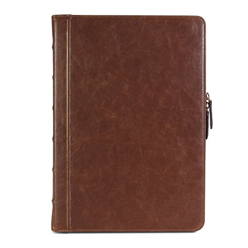 GMYLE Book Case Vintage Für MacBook Air 13 inch / MacBook Pro 13 inch – Braun Classic PU-Leder Sleeve Tasche Hülle (Nicht Fit für Retina Macbook Pro 13) - 2