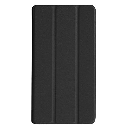 ELTD Lenovo TB3-730X Hülle Case, Ultra Schlank Smart Cover Tasche Schutzhülle Case für Lenovo TB3-730X mit Standfunktion, Schwarz - 4