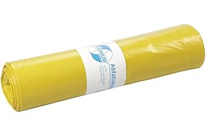 DEISS PREMIUM Sacchi della spazzatura 60 µm 120 litri giallo