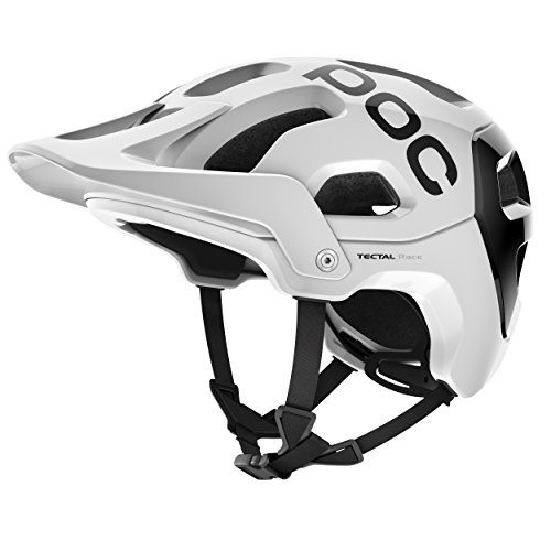 POC Tectal Race Casco Enduro, Unisex Adulto, Blanco (Hydrogen White) / Negro (Uranium Black), M-L